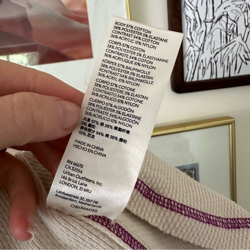 Free People She’s Reversible Cuff Thermal - Small, Oat - Picture 10 of 11